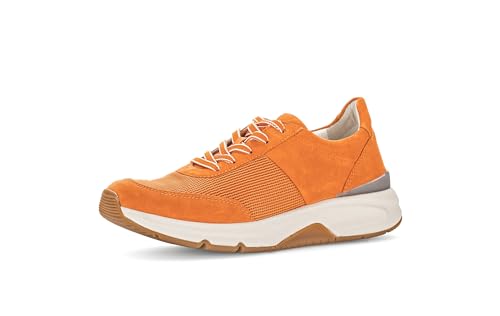 Gabor Damen Low-Top Sneaker, Frauen Halbschuhe,Wechselfußbett,Laufschuhe,schnürschuhe,schnürer,Plateausohle,Mandarine,37 EU / 4 UK von Gabor