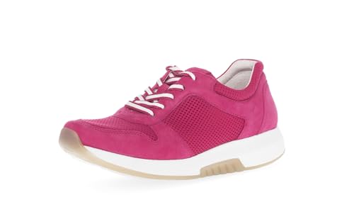 Gabor Damen Low-Top Sneaker, Frauen Halbschuhe,Wechselfußbett,Laufschuhe,schnürschuhe,schnürer,Plateausohle,Sportschuhe,Fuxia,37.5 EU / 4.5 UK von Gabor