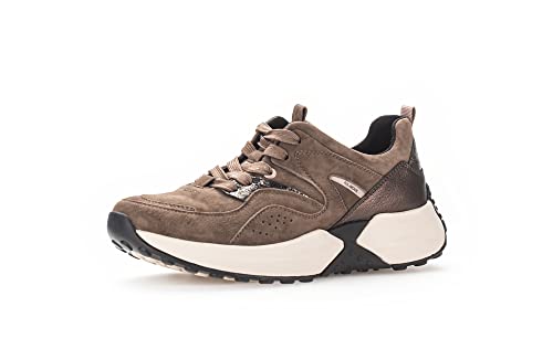 Gabor Damen Low-Top Sneaker, Frauen Halbschuhe,Wechselfußbett,Laufschuhe,schnürschuhe,schnürer,Plateausohle,Sportschuhe,Mohair,36 EU / 3.5 UK von Gabor