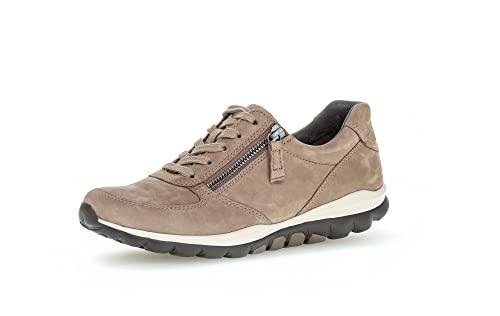 Gabor Damen Low-Top Sneaker, Frauen Halbschuhe,Wechselfußbett,Laufschuhe,schnürschuhe,schnürer,Plateausohle,Sportschuhe,Muskat,37 EU / 4 UK von Gabor