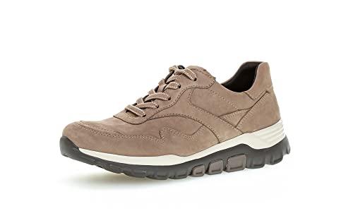 Gabor Damen Low-Top Sneaker, Frauen Halbschuhe,Wechselfußbett,Laufschuhe,schnürschuhe,schnürer,Plateausohle,Sportschuhe,Muskat,41 EU / 7.5 UK von Gabor