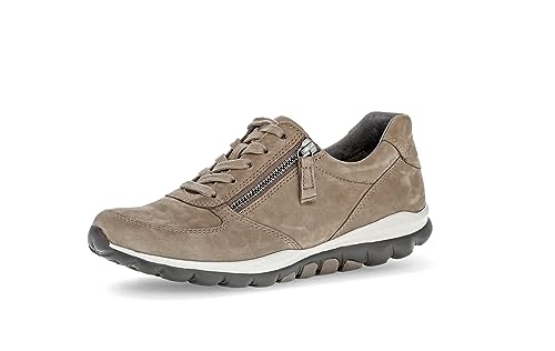 Gabor Damen Low-Top Sneaker, Frauen Halbschuhe,Wechselfußbett,Laufschuhe,schnürschuhe,schnürer,Plateausohle,Sportschuhe,Muskat,41 EU / 7.5 UK von Gabor