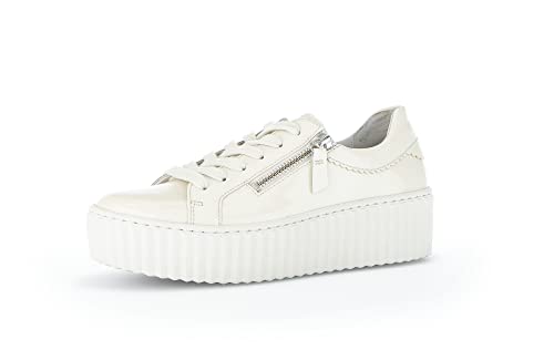 Gabor Damen Low-Top Sneaker, Frauen Halbschuhe,Wechselfußbett,Laufschuhe,straßenschuhe,Strassenschuhe,Sportschuhe,Latte (Creme),38.5 EU / 5.5 UK von Gabor