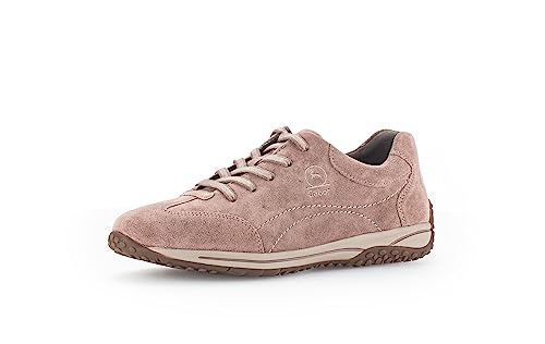 Gabor Damen Low-Top Sneaker, Frauen Halbschuhe,Wechselfußbett,Moderate Mehrweite (G),Freizeitschuhe,Turnschuhe,Dark-Rose,39 EU / 6 UK von Gabor