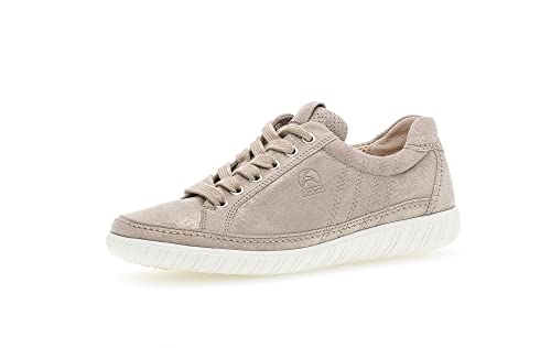 Gabor Damen Low-Top Sneaker, Frauen Halbschuhe,Wechselfußbett,Moderate Mehrweite (G),Halbschuhe,straßenschuhe,Muschel,40 EU / 6.5 UK von Gabor