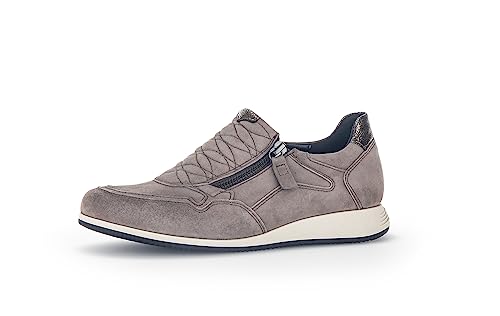 Gabor Damen Low-Top Sneaker, Frauen Halbschuhe,Wechselfußbett,Moderate Mehrweite (G),Laufschuhe,Freizeit,sportlich,fumo/Bronce,39 EU / 6 UK von Gabor