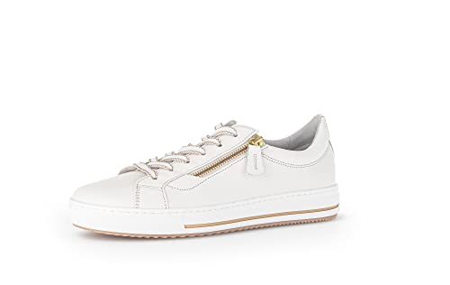 Gabor Damen Low-Top Sneaker, Frauen Halbschuhe,Wechselfußbett,Moderate Mehrweite (G),Turnschuhe,Laufschuhe,Latte (Gold),38 EU / 5 UK von Gabor