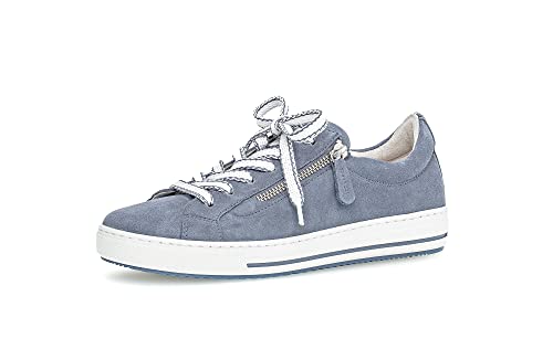 Gabor Damen Low-Top Sneaker, Frauen Halbschuhe,Wechselfußbett,Moderate Mehrweite (G),Turnschuhe,Laufschuhe,schnürschuhe,Nautic,38.5 EU / 5.5 UK von Gabor