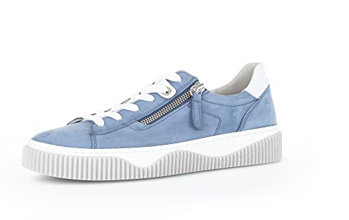 Gabor Damen Low-Top Sneaker, Frauen Halbschuhe,Wechselfußbett,Moderate Mehrweite (G),schnürschuhe,schnürer,Lady,Heaven/Weiss,37 EU / 4 UK von Gabor