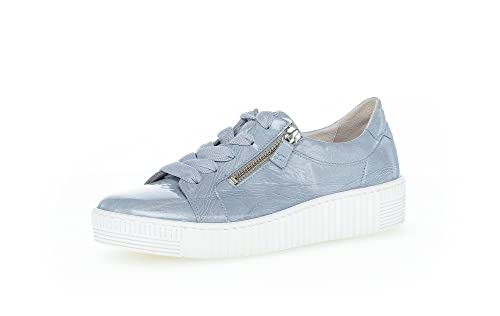 Gabor Damen Low-Top Sneaker, Frauen Halbschuhe,Wechselfußbett,Sportschuhe,Freizeitschuhe,Turnschuhe,Laufschuhe,aquamarin (Ice),40.5 EU / 7 UK von Gabor