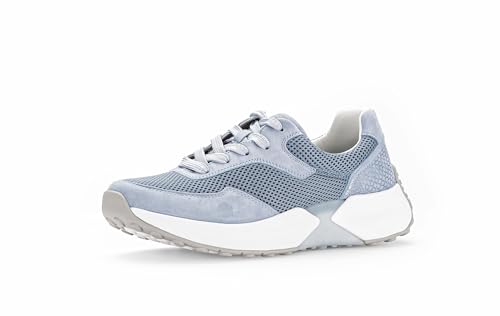 Gabor Damen Low-Top Sneaker, Frauen Halbschuhe,Wechselfußbett,Sportschuhe,Freizeitschuhe,Turnschuhe,Laufschuhe,schnürschuhe,Azur,41 EU / 7.5 UK von Gabor