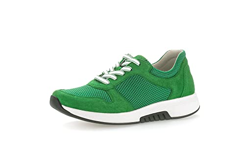 Gabor Damen Low-Top Sneaker, Frauen Halbschuhe,Wechselfußbett,Strassenschuhe,Sportschuhe,Freizeitschuhe,Turnschuhe,Verde,37.5 EU / 4.5 UK von Gabor