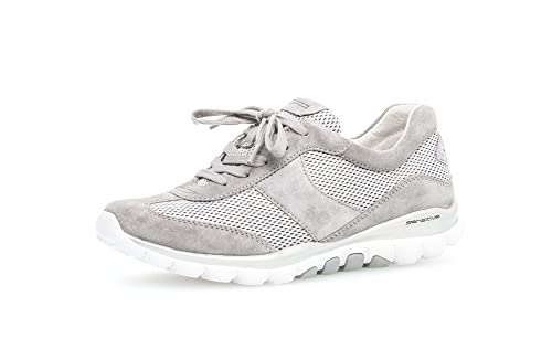 Gabor Damen Low-Top Sneaker, Frauen Halbschuhe,Wechselfußbett,Turnschuhe,Laufschuhe,Low-top,Women's,Woman,Lady,Ladies,Silber/grau,36 EU / 3.5 UK von Gabor