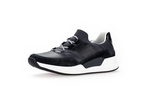 Gabor Damen Low-Top Sneaker, Frauen Halbschuhe,Wechselfußbett,Turnschuhe,Laufschuhe,schnürschuhe,schnürer,Midnight Kombi,37.5 EU / 4.5 UK von Gabor