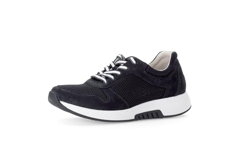 Gabor Damen Low-Top Sneaker, Frauen Halbschuhe,Wechselfußbett,Turnschuhe,Laufschuhe,schnürschuhe,schnürer,Sportschuhe,Nightblue,41 EU / 7.5 UK von Gabor