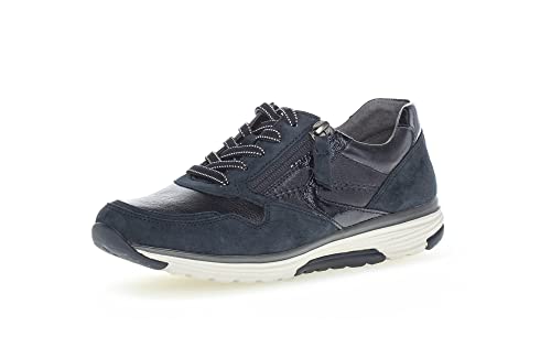 Gabor Damen Low-Top Sneaker, Frauen Halbschuhe,Wechselfußbett,Turnschuhe,Laufschuhe,straßenschuhe,Sportschuhe,Nightblue/darkblue,39 EU / 6 UK von Gabor