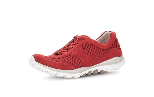 Gabor Damen Low-Top Sneaker, Frauen Halbschuhe,Wechselfußbett,straßenschuhe,Strassenschuhe,Sportschuhe,Freizeitschuhe,Flame,37.5 EU / 4.5 UK von Gabor