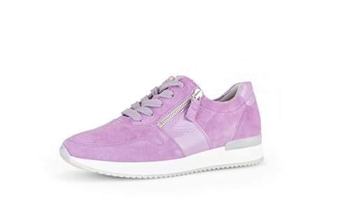 Gabor Damen Low-Top Sneaker, Frauen Halbschuhe,schnürschuhe,schnürer,Plateausohle,straßenschuhe,Strassenschuhe,lila Light,38.5 EU / 5.5 UK von Gabor