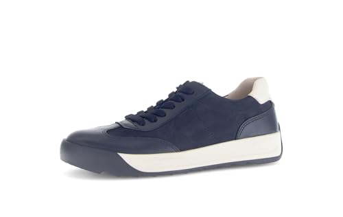 Gabor Damen Low-Top Sneaker, Frauen Halbschuhe,schnürschuhe,schnürer,straßenschuhe,Strassenschuhe,Sportschuhe,Midnight/Panna,37 EU / 4 UK von Gabor