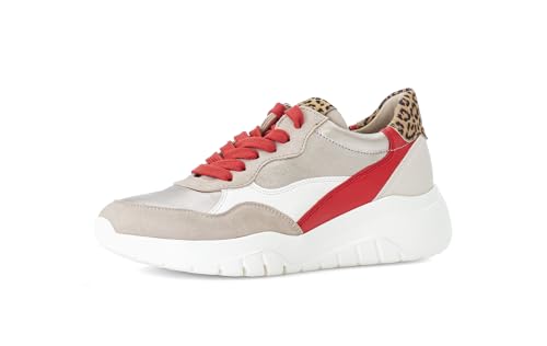 Gabor Damen Low-Top Sneaker, Frauen Halbschuhe,schnürschuhe,schnürer,straßenschuhe,Strassenschuhe,Sportschuhe,beige-Flame-Kombi,40 EU / 6.5 UK von Gabor