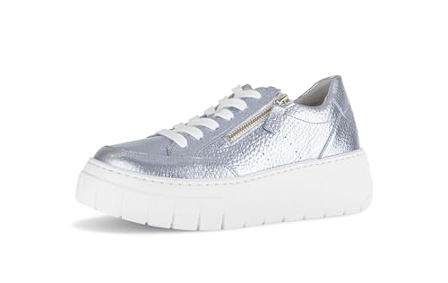 Gabor Damen Low-Top Sneaker, Frauen Halbschuhe,sportlich,straßenschuhe,Strassenschuhe,Sportschuhe,Freizeitschuhe,Turnschuhe,Azur,37 EU / 4 UK von Gabor