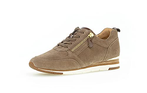 Gabor Damen Low-Top Sneaker, Frauen Sneaker Low,Freizeitschuhe,Laufschuhe,Women's,Woman,Lady,Ladies,Halbschuhe,Nougat (lederm.),38 EU / 5 UK von Gabor