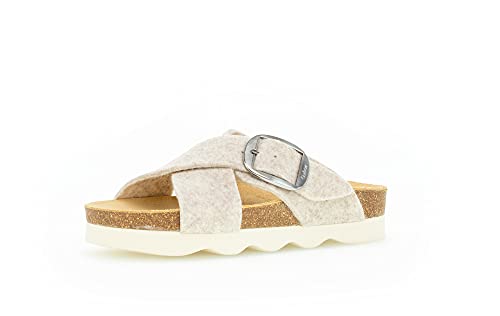 Gabor Damen Pantoffeln, Frauen Hausschuhe,schluepfschuhe,slides,slip-ons,backless,mules,gartenschuhe,puschen,pantoletten,latschen,beige,42 EU / 8 UK von Gabor