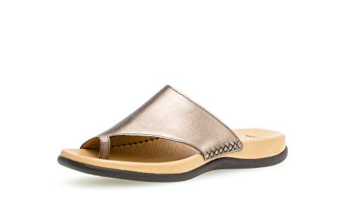 Gabor Damen Pantoletten, Frauen Clogs,Best Fitting,weiblich,Lady,Ladies,Women's,Woman,Slipper,Slides,Sandalen,Sommerschuhe,a`Silber,43 EU / 9 UK von Gabor