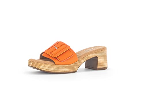 Gabor Damen Pantoletten, Frauen Sandalen,Moderate Mehrweite (G),Schlupfschuhe,schluepfschuhe,Slipper,Slides,Slip-ons,Carrot,41 EU / 7.5 UK von Gabor