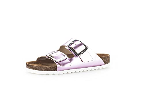 Gabor Damen Pantoletten, Frauen Sandalen,schlupfschuhe,schluepfschuhe,slipper,slides,slip-ons,backless slipper,mules,clogs,flieder,39 EU / 6 UK von Gabor