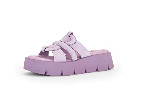 Gabor Damen Pantoletten, Frauen Sandalen,strandschuhe,schlupfschuhe,schluepfschuhe,slipper,slides,slip-ons,mules,clogs,viola (uni),38 EU / 5 UK von Gabor