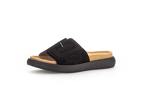 Gabor Damen Pantoletten, Frauen Sandalen,offene schuhe,strandschuhe,schlupfschuhe,schluepfschuhe,slipper,slides,slip-ons,schwarz,40 EU / 6.5 UK von Gabor