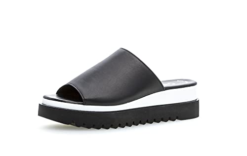 Gabor Damen Pantoletten, Frauen Sandaletten,Best Fitting,schluepfschuhe,slides,slip-ons,backless slipper,mules,sommerclogs,schwarz,44 EU / 9.5 UK von Gabor