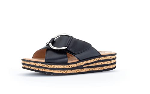 Gabor Damen Pantoletten, Frauen Slip On,Best Fitting,Gartenschuhe,Sommerschuhe,sommerclogs,Sandalen,Freizeitschuhe,Lady,schwarz,38 EU / 5 UK von Gabor