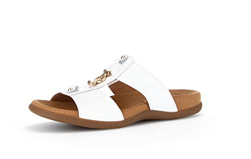 Gabor Damen Pantoletten, Frauen Slip On,Best Fitting,Mules,Gartenschuhe,Sommerschuhe,sommerclogs,Sandalen,Freizeitschuhe,Weiss,40 EU / 6.5 UK von Gabor