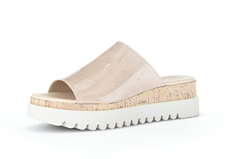 Gabor Damen Pantoletten, Frauen Slip On,Best Fitting,Sommerschuhe,sommerclogs,Sandalen,Freizeitschuhe,Women's,Puder (Kork/gek.),40 EU / 6.5 UK von Gabor