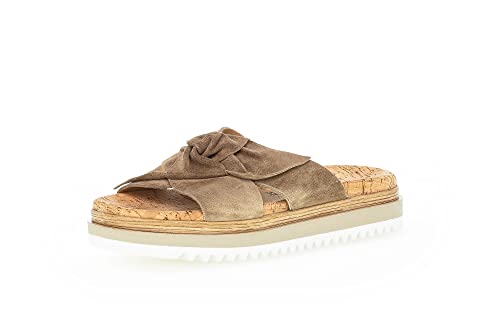 Gabor Damen Pantoletten, Frauen Slip On,Moderate Mehrweite (G),Freizeitschuhe,Women's,Ladies,Schlupfschuhe,Slides,sesamo (Kork),41 EU / 7.5 UK von Gabor