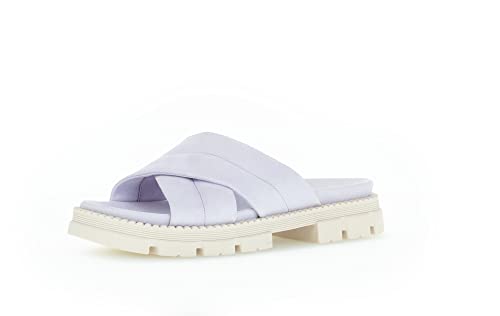 Gabor Damen Pantoletten, Frauen Slip On,Moderate Mehrweite (G),Ladies,Schlupfschuhe,schluepfschuhe,Slipper,Slides,Viola (Uni),39 EU / 6 UK von Gabor