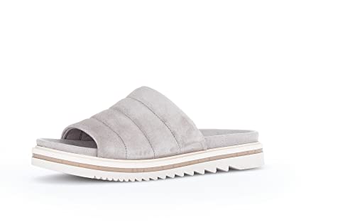 Gabor Damen Pantoletten, Frauen Slip On,Moderate Mehrweite (G),Slipper,Slides,Slip-ons,Backless Slipper,Mules,Gartenschuhe,Stone,42 EU / 8 UK von Gabor