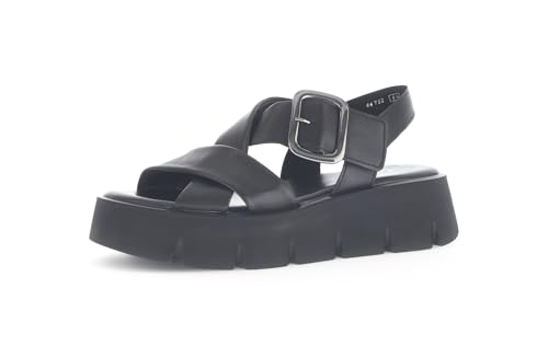 Gabor Damen Pantoletten, Frauen Slipper,Best Fitting,Hauschuhe,Plateau-Sohle,Schlupfschuhe,schluepfschuhe,Slip-ons,schwarz (Uni),37.5 EU / 4.5 UK von Gabor