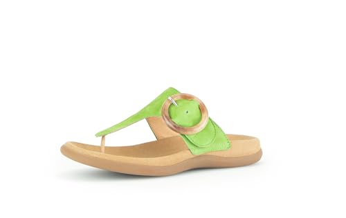 Gabor Damen Pantoletten, Frauen Slipper,Gartenschuhe,Sommerschuhe,sommerclogs,Hausschuhe,Zehentrenner,Schlupfschuhe,Granny Green,38 EU / 5 UK von Gabor