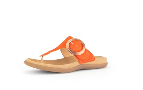 Gabor Damen Pantoletten, Frauen Slipper,Gartenschuhe,Sommerschuhe,sommerclogs,Hausschuhe,Zehentrenner,Schlupfschuhe,Slides,Pumpkin,40 EU / 6.5 UK von Gabor