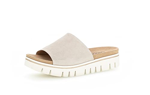 Gabor Damen Pantoletten, Frauen Slipper,Moderate Mehrweite (G),Freizeitschuhe,Schlupfschuhe,schluepfschuhe,Slides,Mules,Muschel,40 EU / 6.5 UK von Gabor