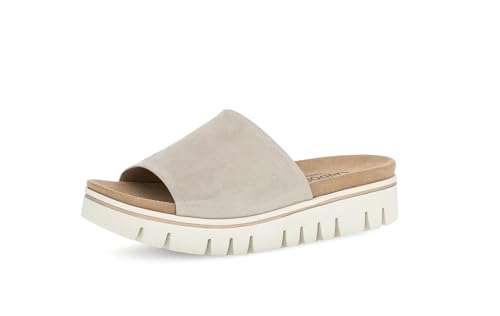 Gabor Damen Pantoletten, Frauen Slipper,Moderate Mehrweite (G),Gartenschuhe,Sommerschuhe,sommerclogs,Sandalen,Slides,Muschel,42.5 EU / 8.5 UK von Gabor