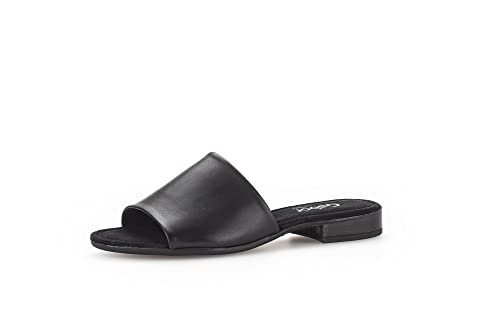 Gabor Damen Pantoletten, Frauen Slipper,Moderate Mehrweite (G),Slip-ons,Backless Slipper,Mules,Gartenschuhe,schwarz (S.schwarz),38.5 EU / 5.5 UK von Gabor