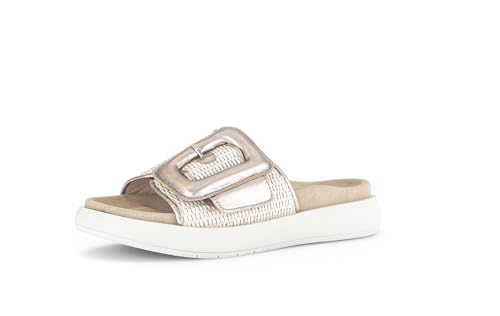 Gabor Damen Pantoletten, Frauen Slipper,Sandalen,Freizeitschuhe,Schlupfschuhe,schluepfschuhe,Slides,Slip-ons,Mules,Sand/Puder,41 EU / 7.5 UK von Gabor