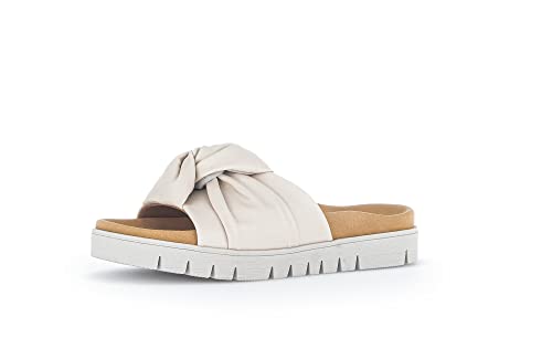 Gabor Damen Pantoletten, Frauen Slipper,schluepfschuhe,Slip-ons,Backless Slipper,Mules,Gartenschuhe,Sommerschuhe,sommerclogs,Panna,38 EU / 5 UK von Gabor