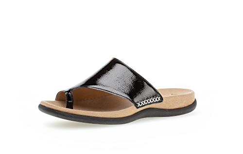 Gabor Damen Pantoletten | Frauen Slipper | Best Fitting | Backless | Sommerschuhe | sommerclogs | Sandalen | Mules | schwarz | 43 EU - 9 UK von Gabor