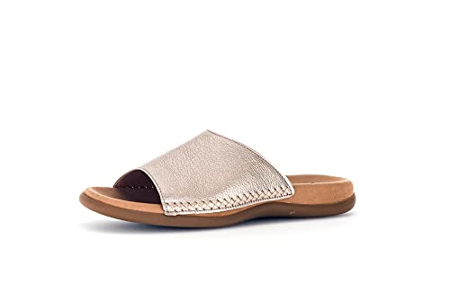 Gabor Damen Pantoletten | Frauen Slipper | Best Fitting | Schlupfschuhe | schluepfschuhe | Slides | Slip-ons | Mules | Puder | 38 EU - 5 UK von Gabor