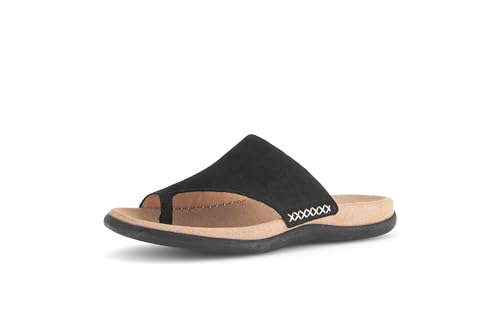 Gabor Damen Pantoletten | Frauen Slipper | Best Fitting | sommerclogs | Hausschuhe | Zehentrenner | Schlupfschuhe | schluepfschuhe | schwarz | 38 EU - 5 UK von Gabor